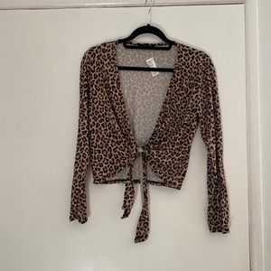 Brand NEW Tie Up Leopard Shirt